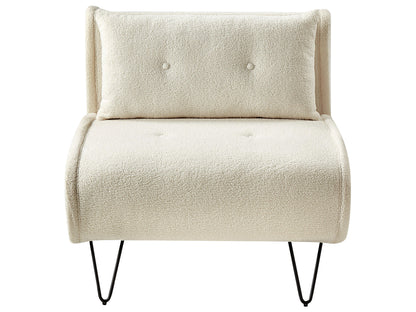  Single Sofa Bed VESTFOLD Boucle Off-White