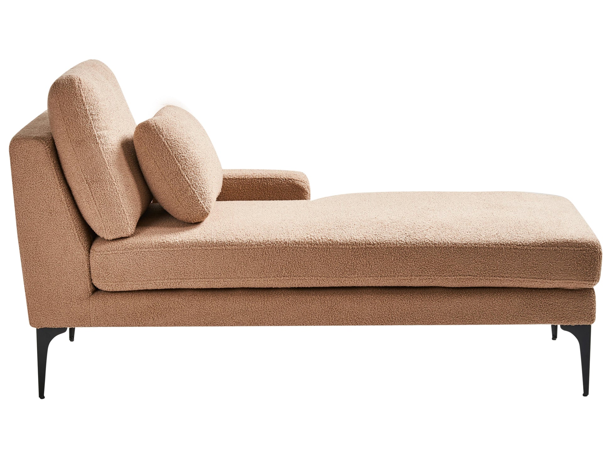  Left-Hand Chaise Lounge EWRON Boucle Sand Beige