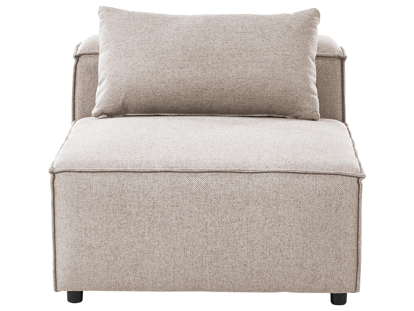  1-Seat Section BRANDE Fabric Light Brown