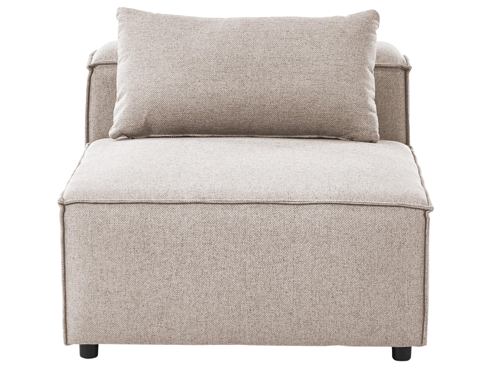  1-Seat Section BRANDE Fabric Light Brown
