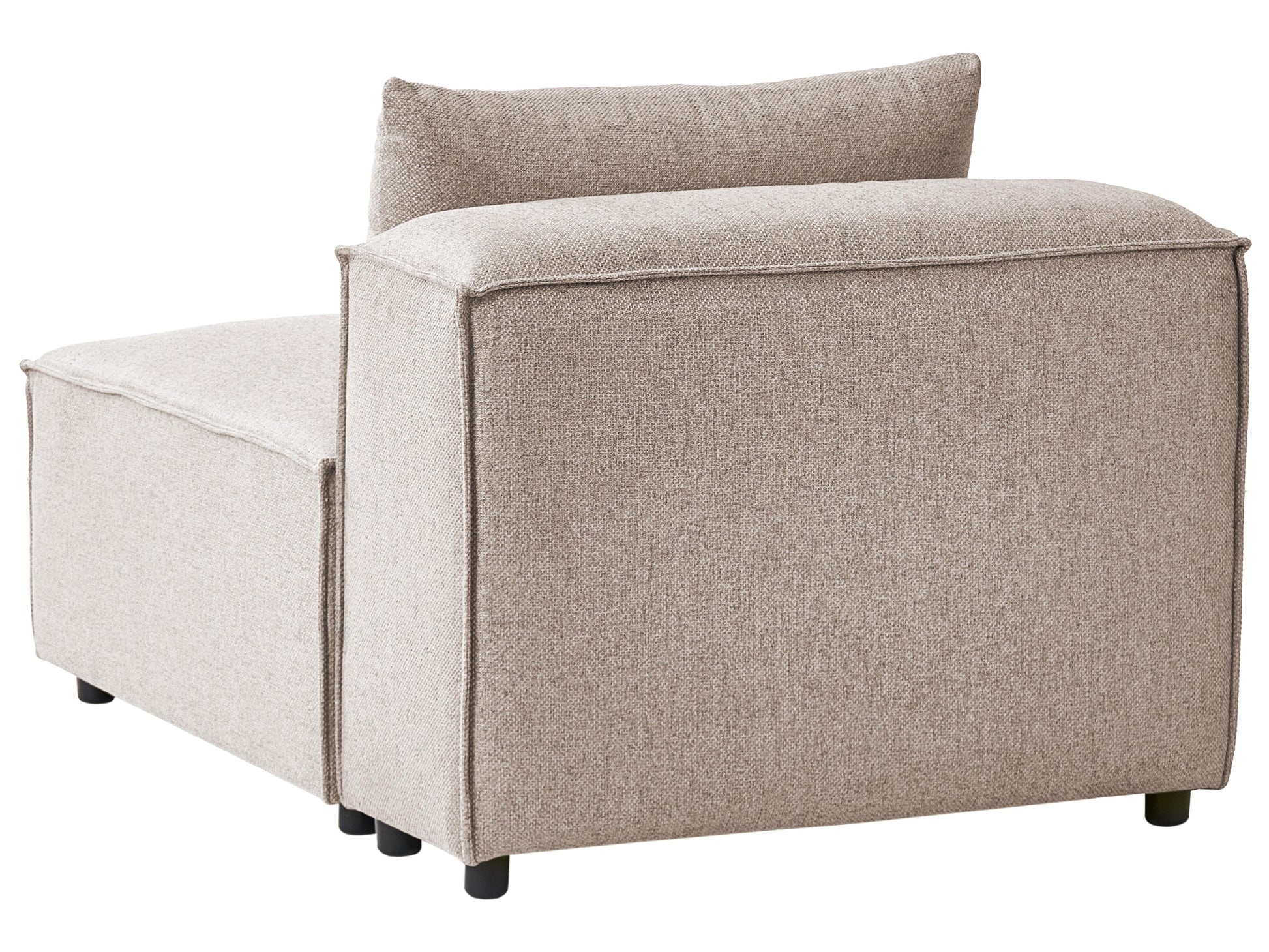  1-Seat Section BRANDE Fabric Light Brown
