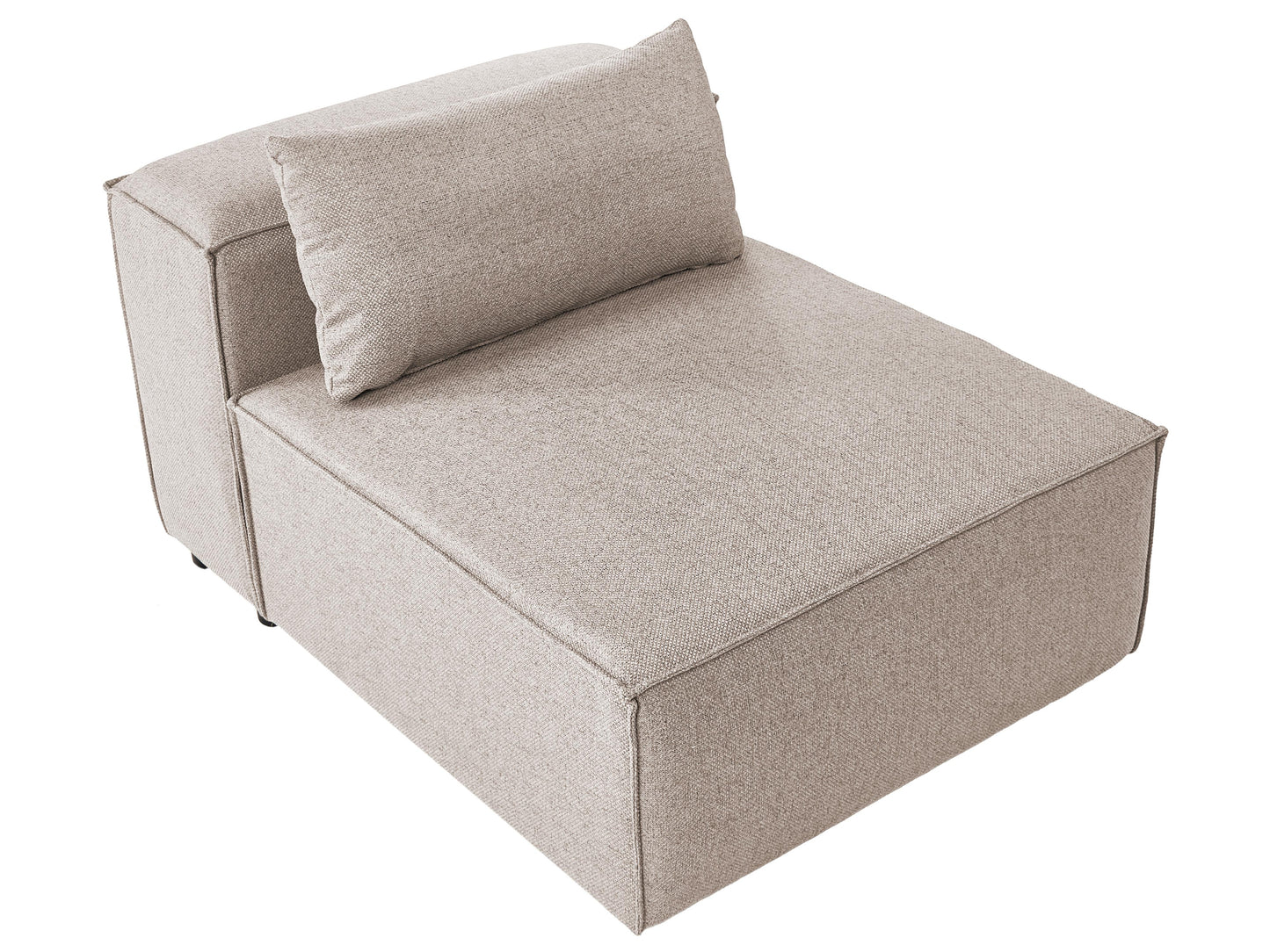  1-Seat Section BRANDE Fabric Light Brown