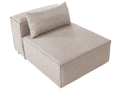  1-Seat Section BRANDE Fabric Light Brown