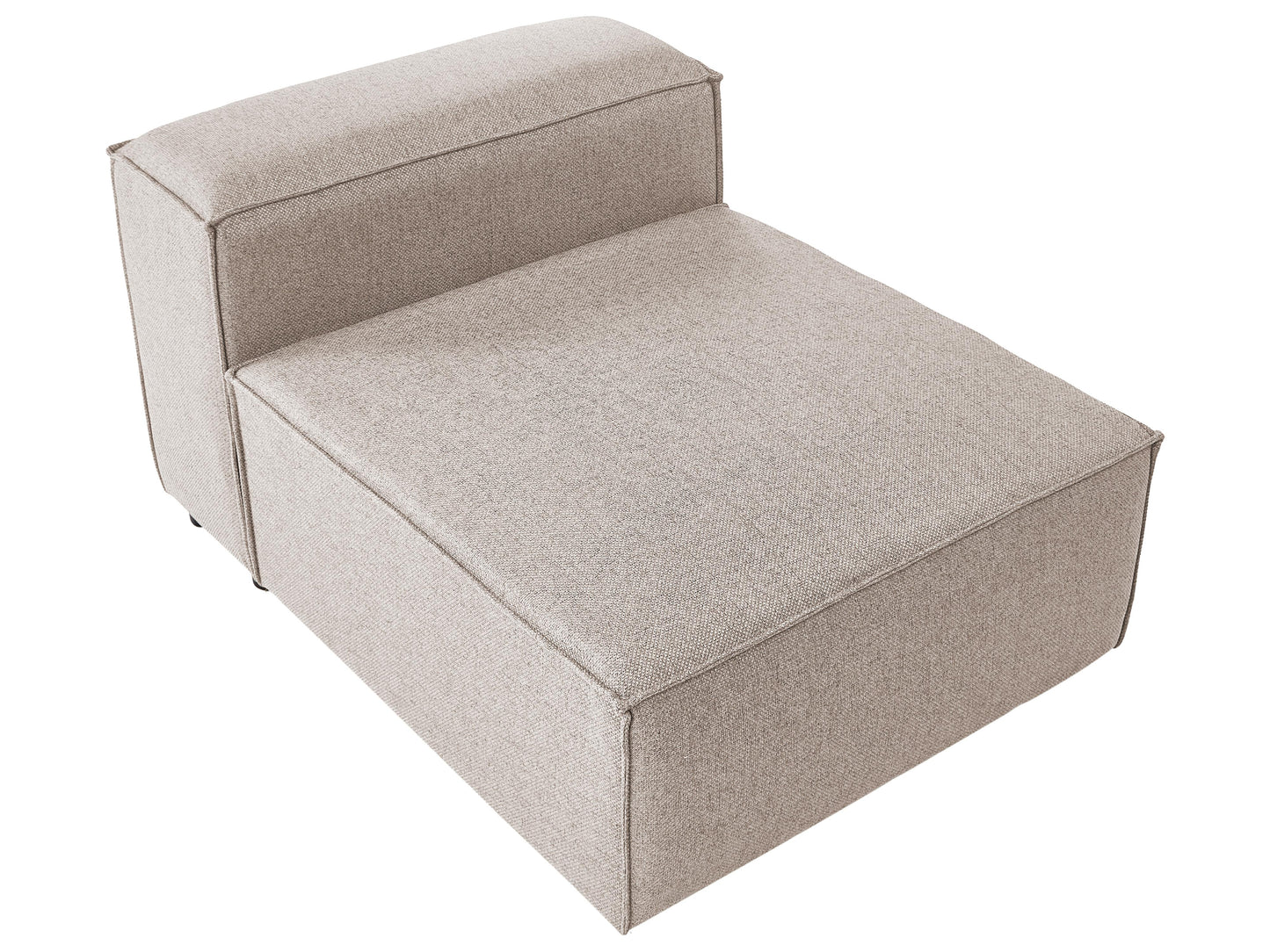  1-Seat Section BRANDE Fabric Light Brown