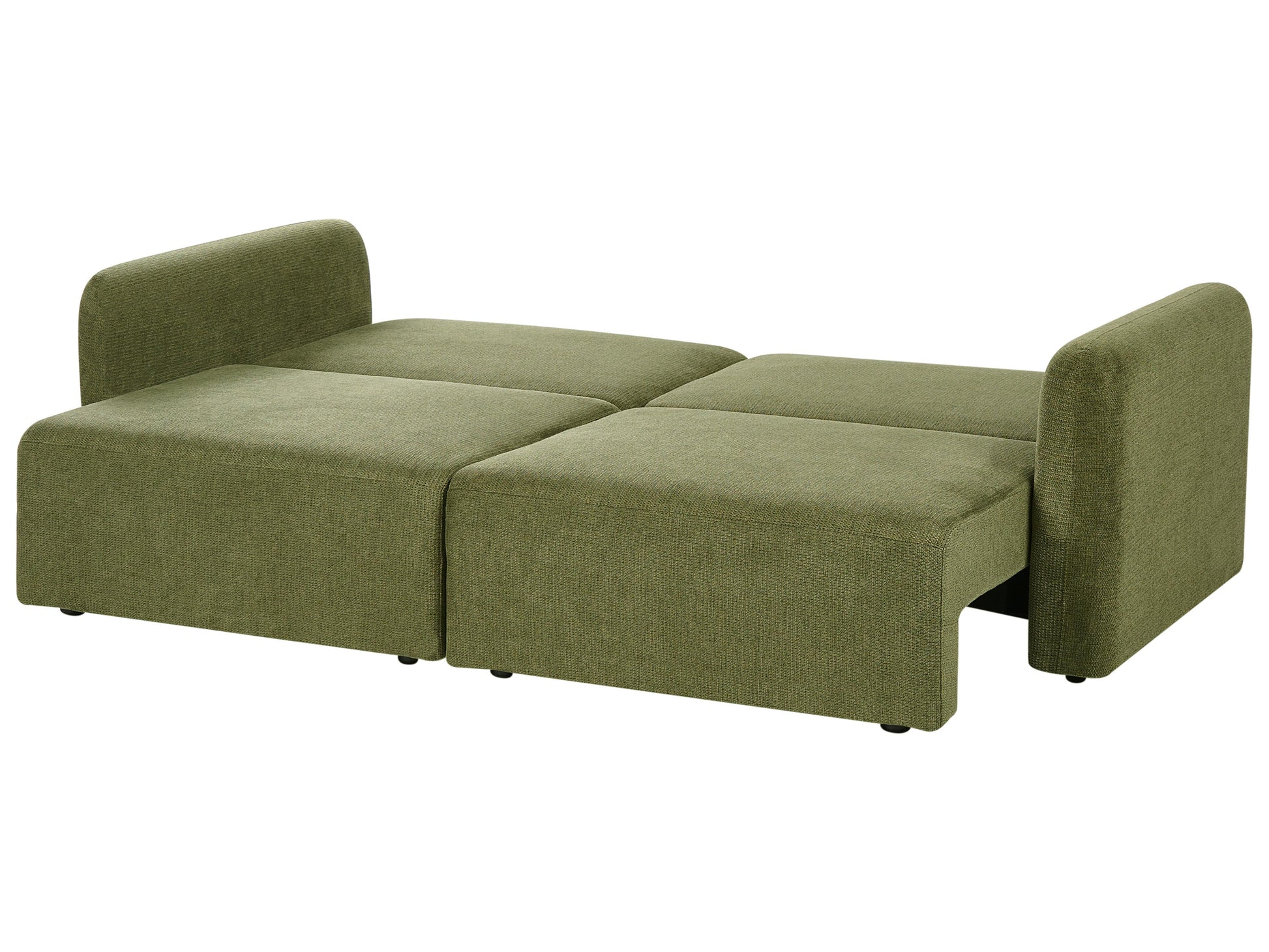  Sofa Bed 3 Seater VAXHOLM Fabric Green With Storage