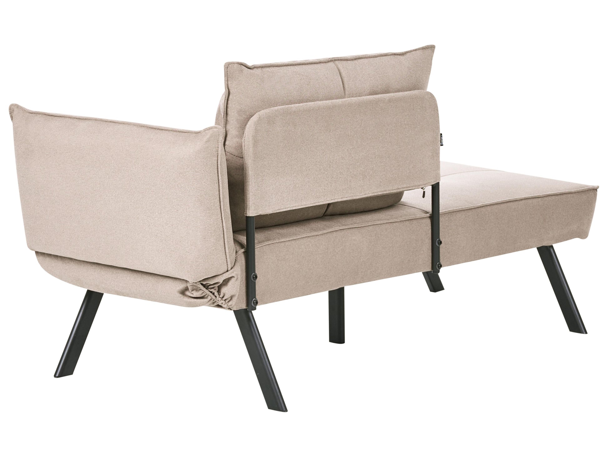  Right-Hand Chaise Lounge ROCAMADOUR Fabric Taupe