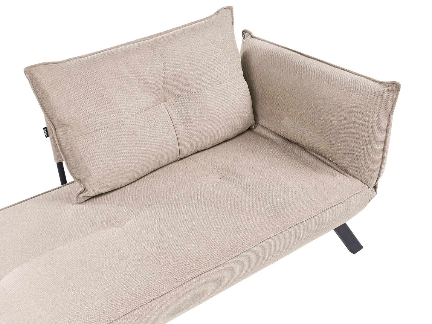  Right-Hand Chaise Lounge ROCAMADOUR Fabric Taupe