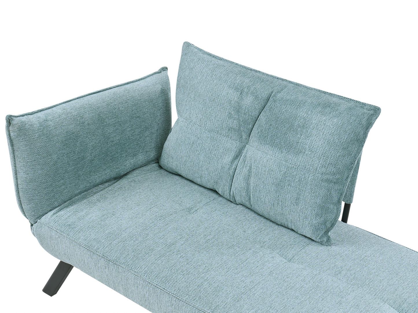  Left-Hand Chaise Lounge ROCAMADOUR Fabric Light Blue