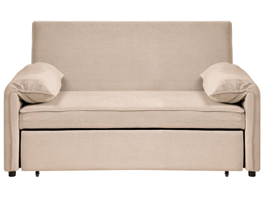  Sofa Bed HORMA Fabric Light Brown