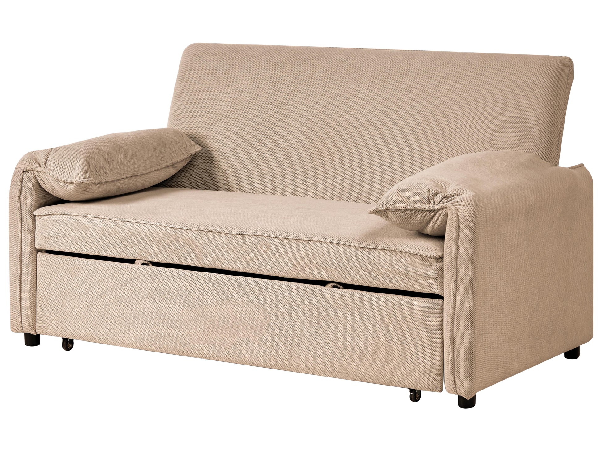  Sofa Bed HORMA Fabric Light Brown