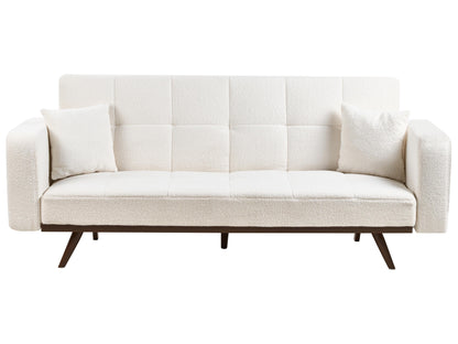  Sofa Bed 3 Seater HJULBY Boucle Off-White