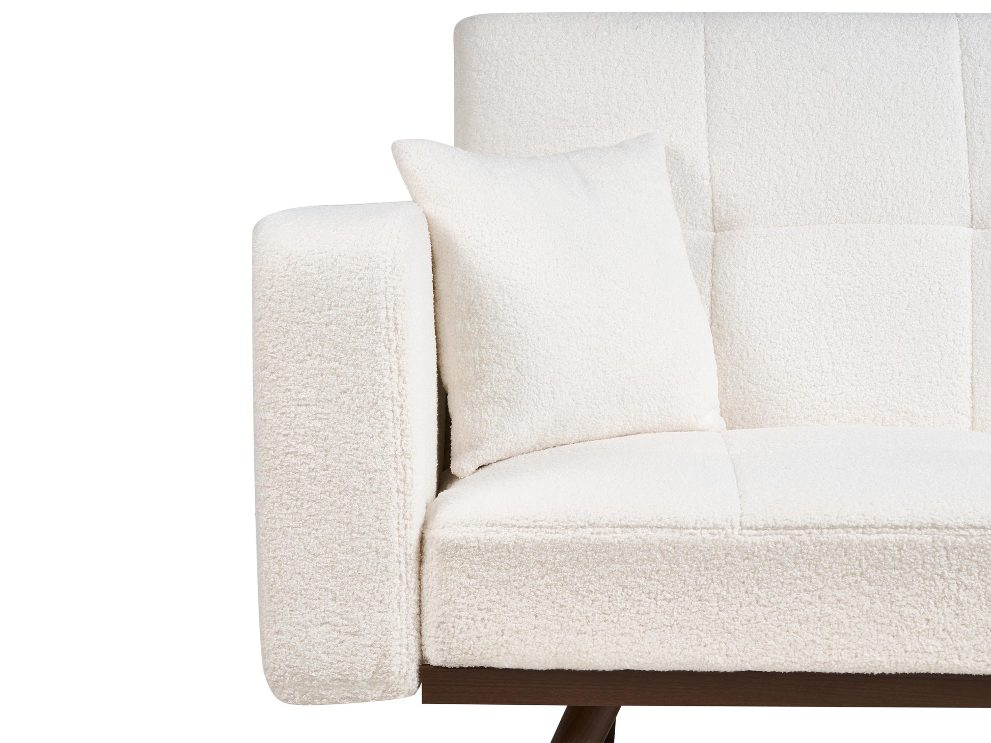  Sofa Bed 3 Seater HJULBY Boucle Off-White