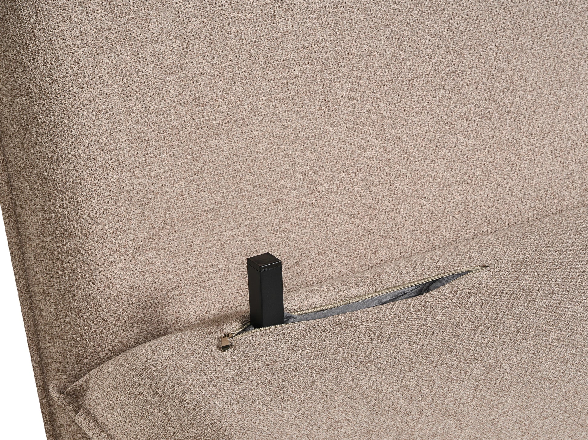  Sofa Bed 2 Seater ABISKO Faux Linen Beige