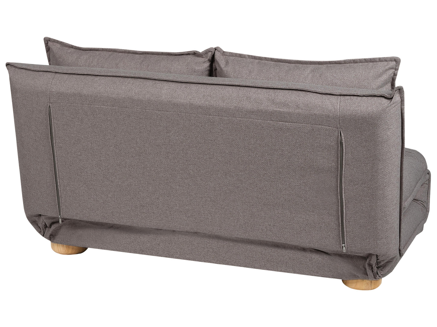  Sofa Bed 2 Seater ABISKO Faux Linen Dark Grey