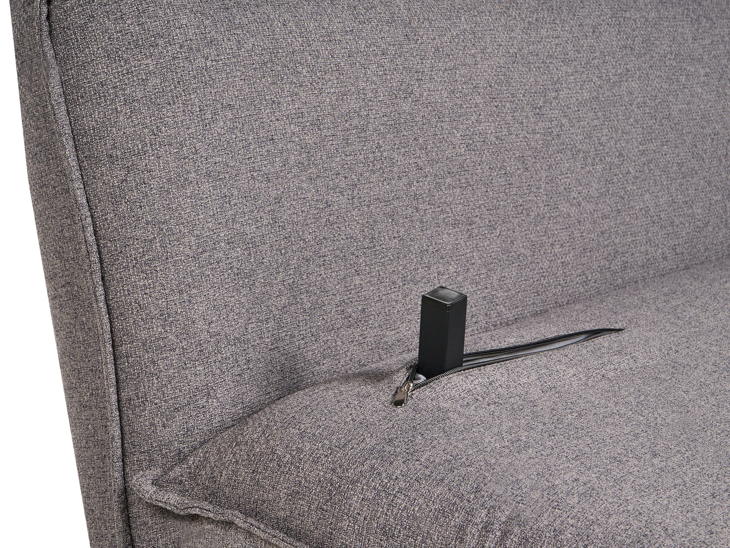  Sofa Bed 2 Seater ABISKO Faux Linen Dark Grey