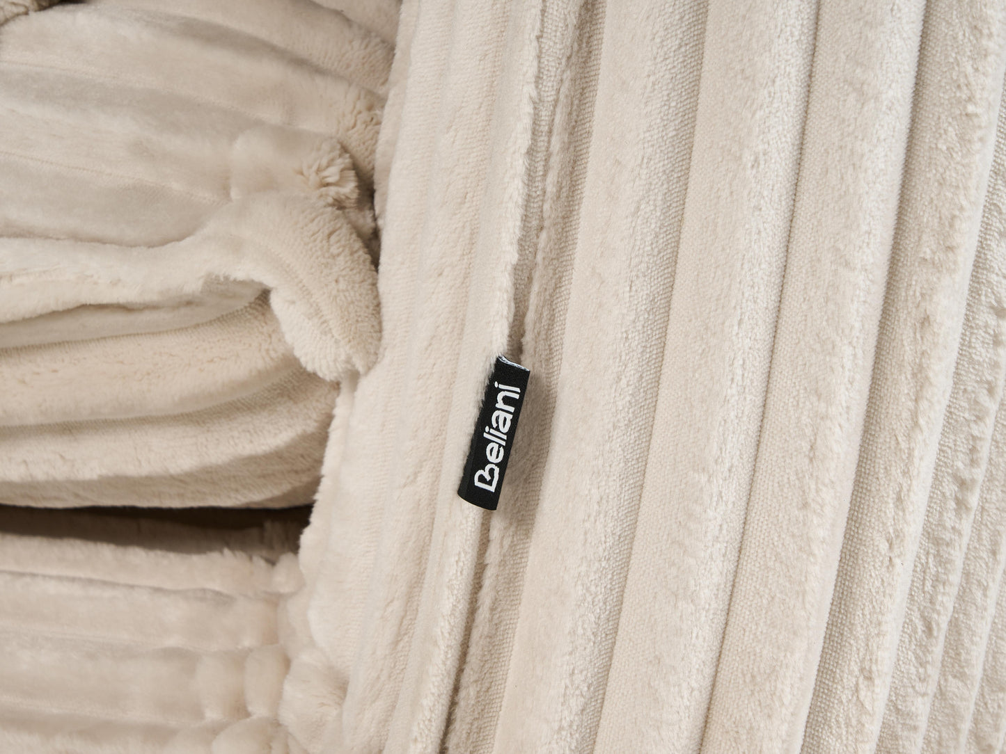  Sofa Bed 2 Seater ABISKO Corduroy Off-White