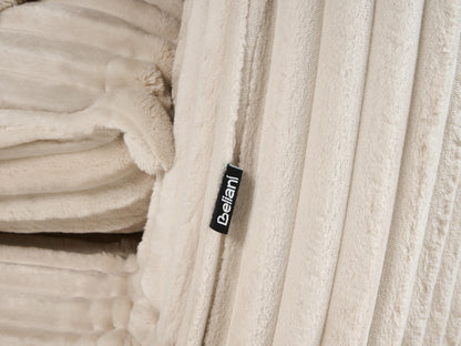  Sofa Bed 2 Seater ABISKO Corduroy Off-White