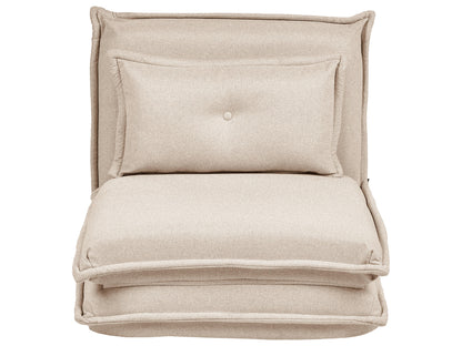  Single Sofa Bed DELLEN Fabric Beige