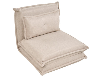  Single Sofa Bed DELLEN Fabric Beige