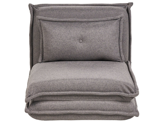  Single Sofa Bed DELLEN Fabric Dark Grey