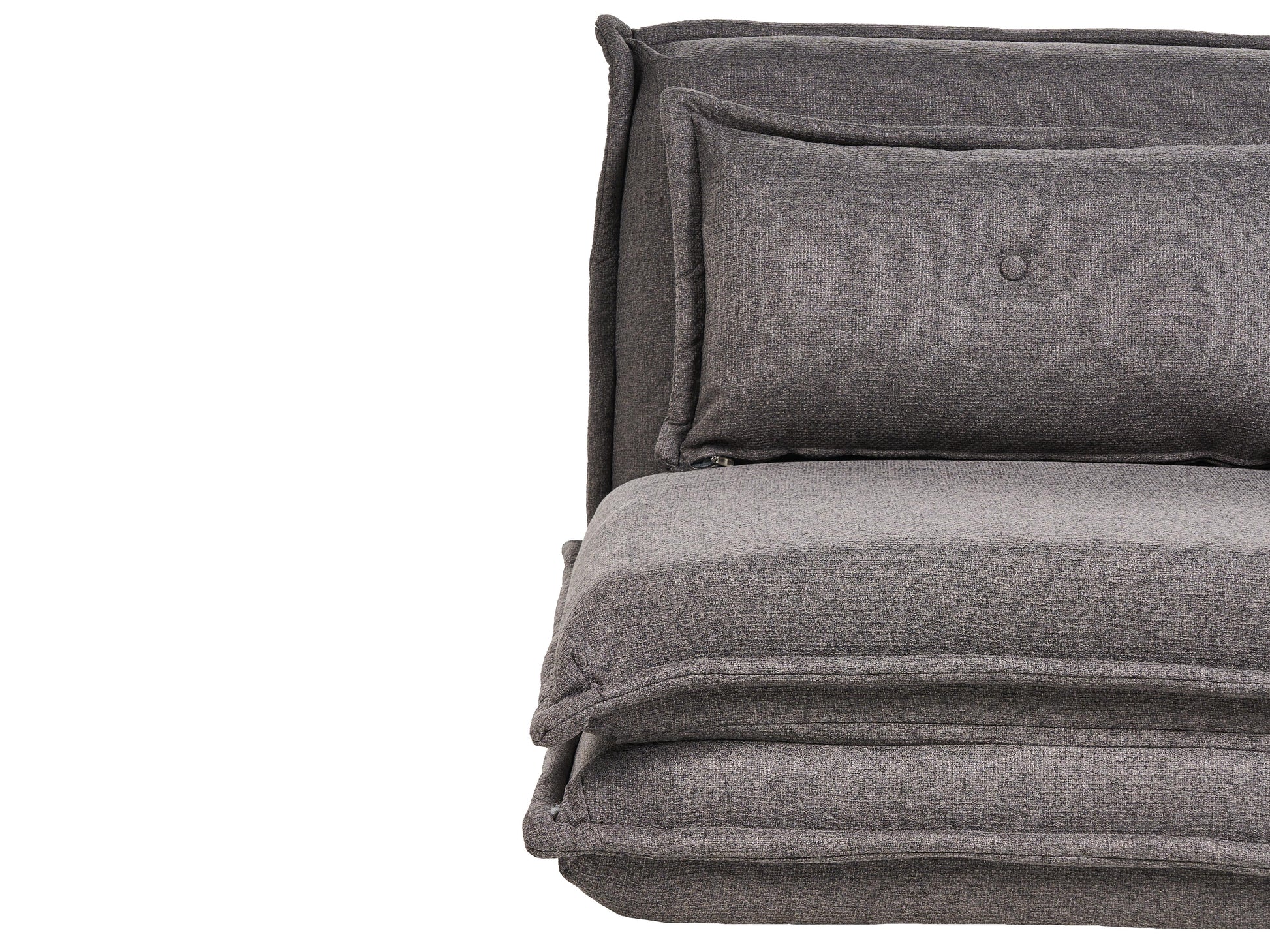  Single Sofa Bed DELLEN Fabric Dark Grey