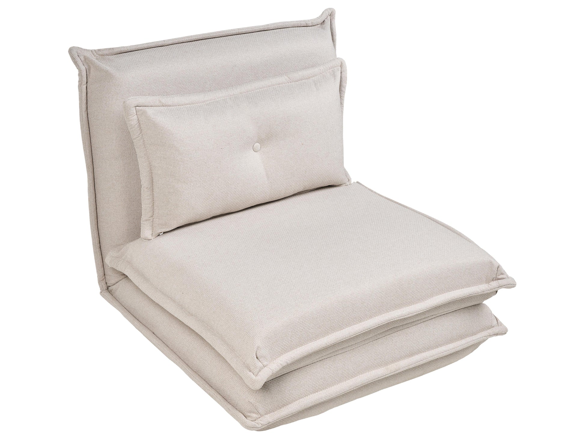  Single Sofa Bed DELLEN Fabric Off-White