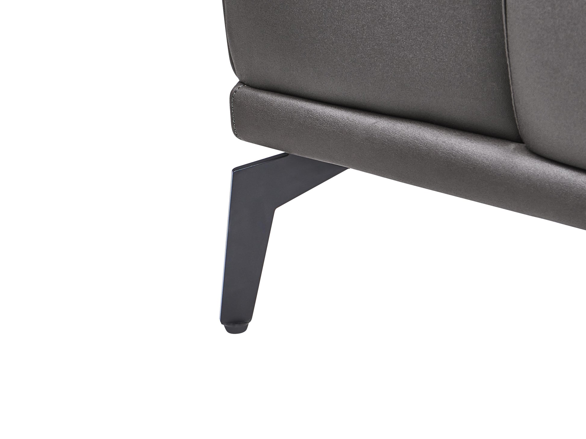  Sofa 2 Seater VEJEN Faux Leather Black