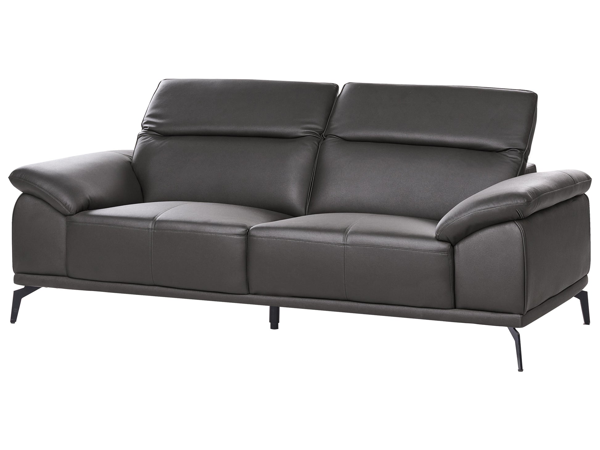  Sofa 3 Seater VEJEN Faux Leather Black