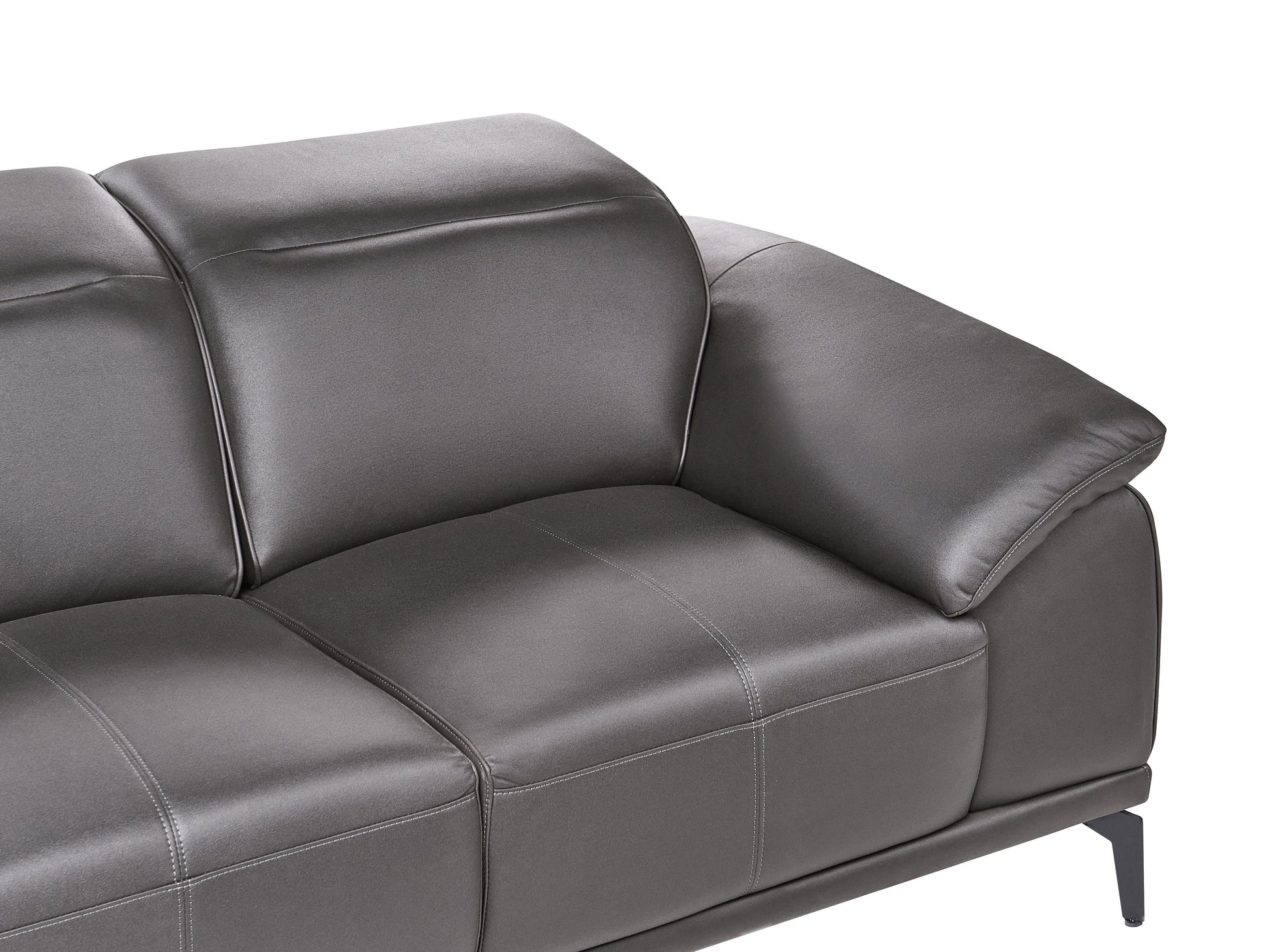  Sofa 3 Seater VEJEN Faux Leather Black