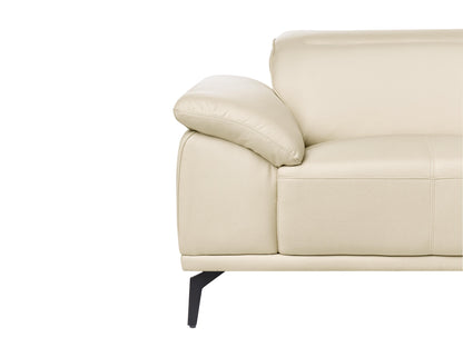  Sofa 2 Seater VEJEN Faux Leather Beige