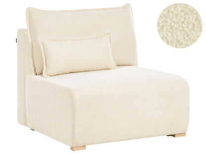  1-Seat Section NERBO Boucle Off-White With Storage