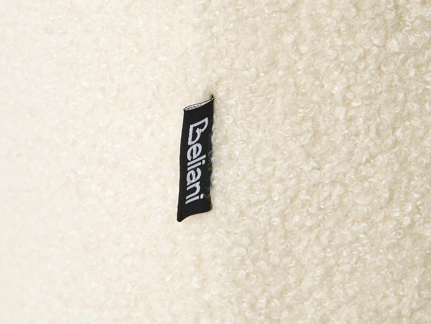  1-Seat Section NERBO Boucle Off-White With Storage