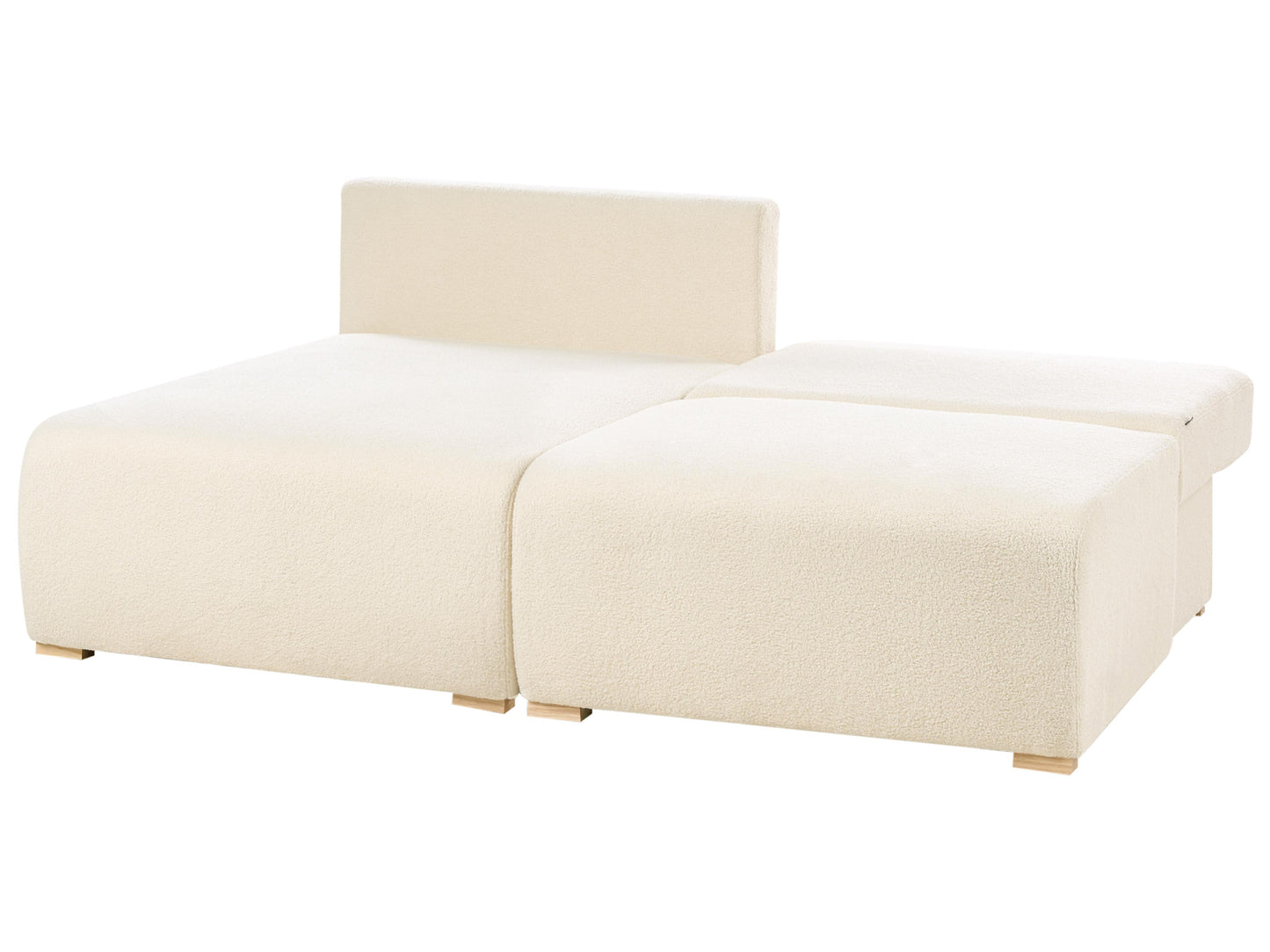 Modular Corner Sofa NERBO Boucle Off-White Right Hand