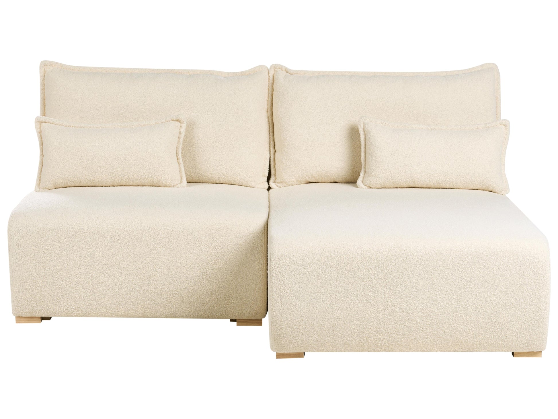 Modular Corner Sofa NERBO Boucle Off-White Left Hand