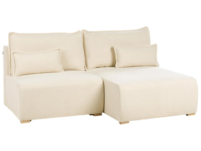 Modular Corner Sofa NERBO Boucle Off-White Left Hand
