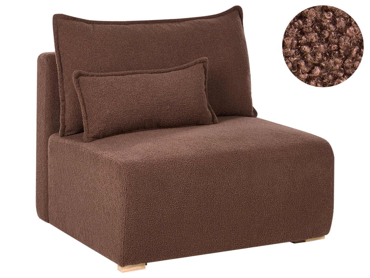  1-Seat Section NERBO Boucle Brown