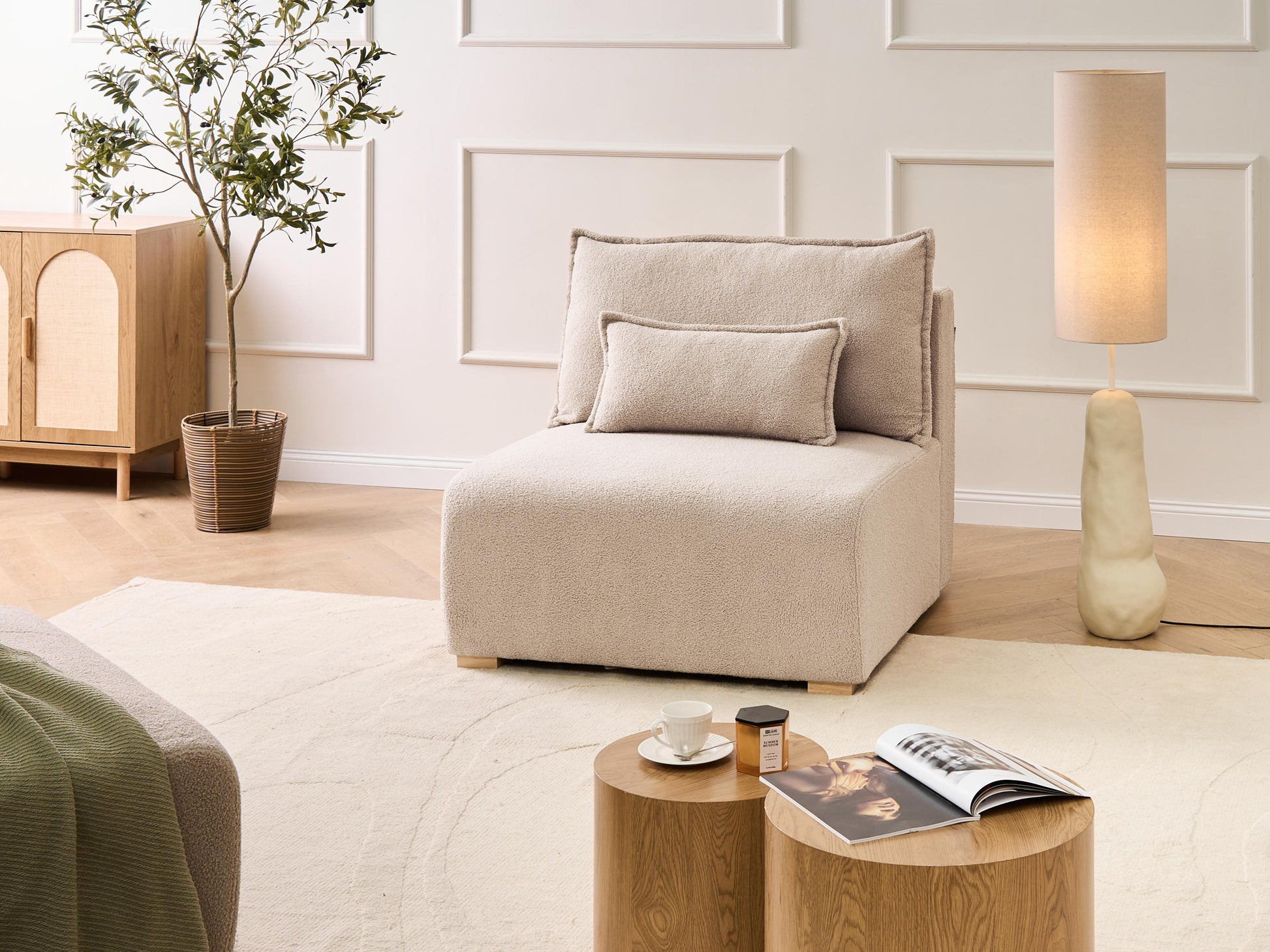  1-Seat Section NERBO Boucle Beige
