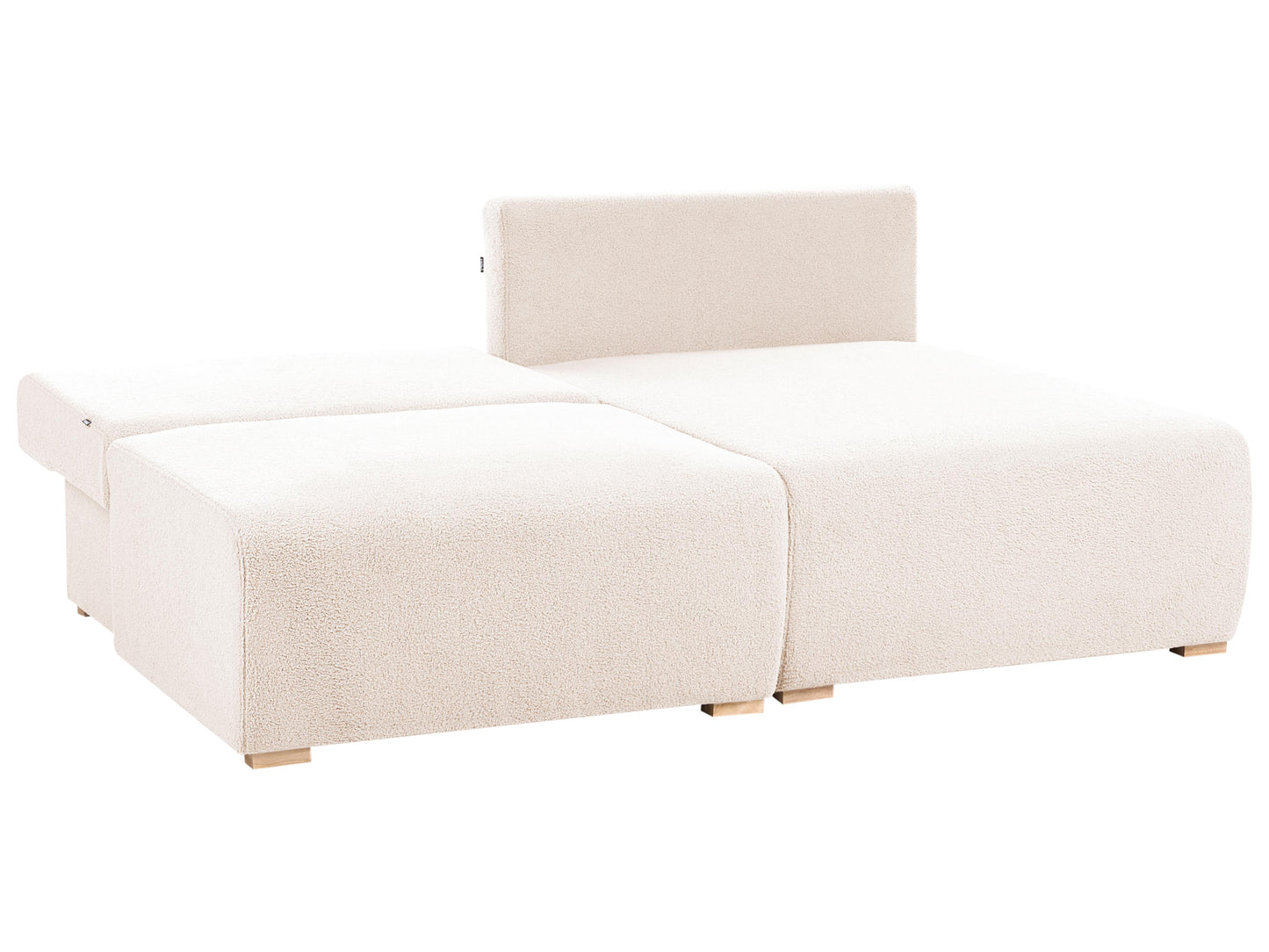  Modular Corner Sofa NERBO Boucle Beige Left Hand