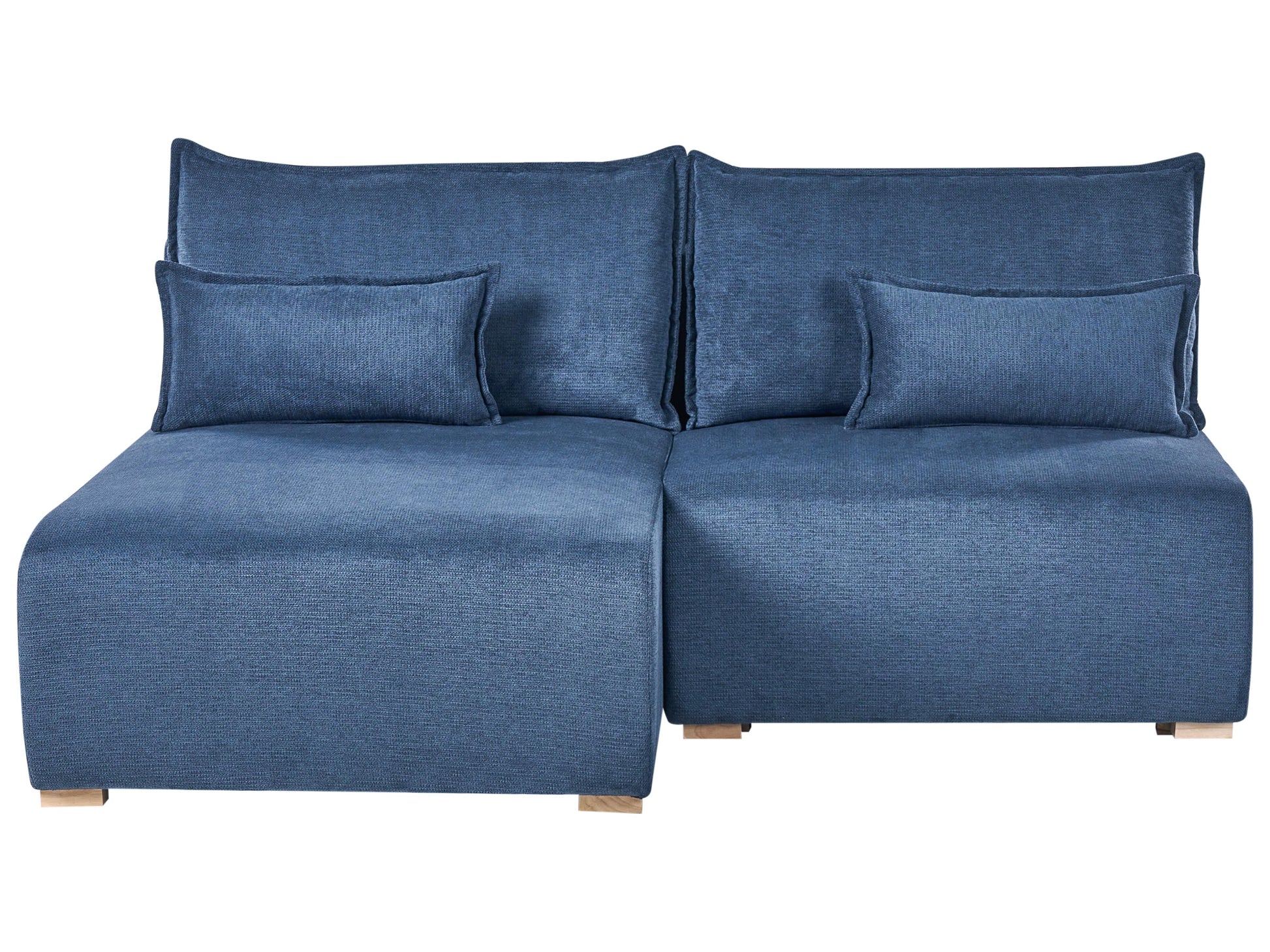  Modular Corner Sofa NERBO Fabric Blue Right Hand