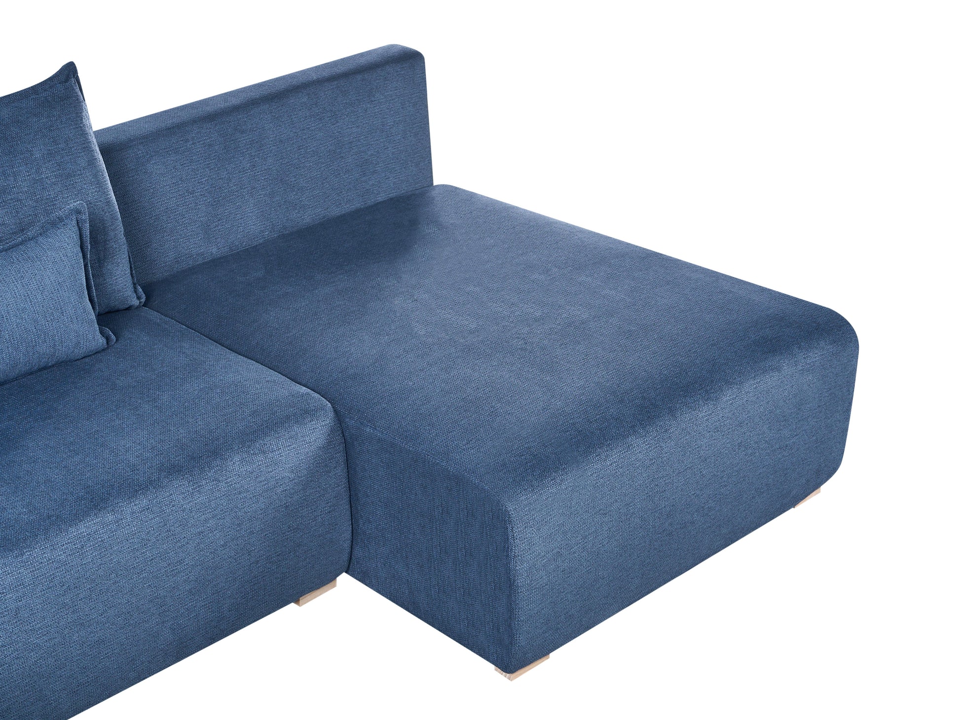  Modular Corner Sofa NERBO Fabric Blue Left Hand
