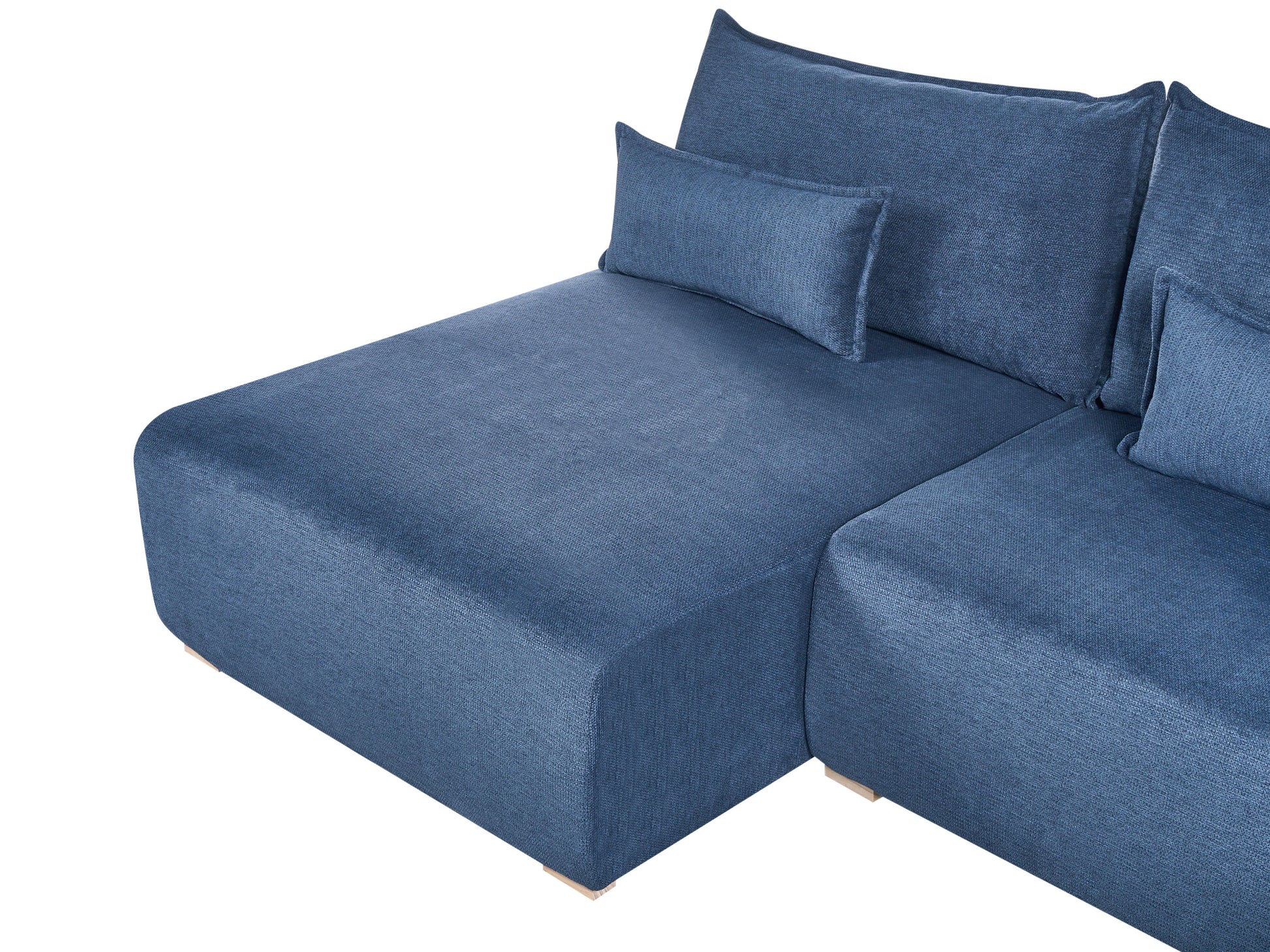  Modular Corner Sofa NERBO Fabric Blue Right Hand