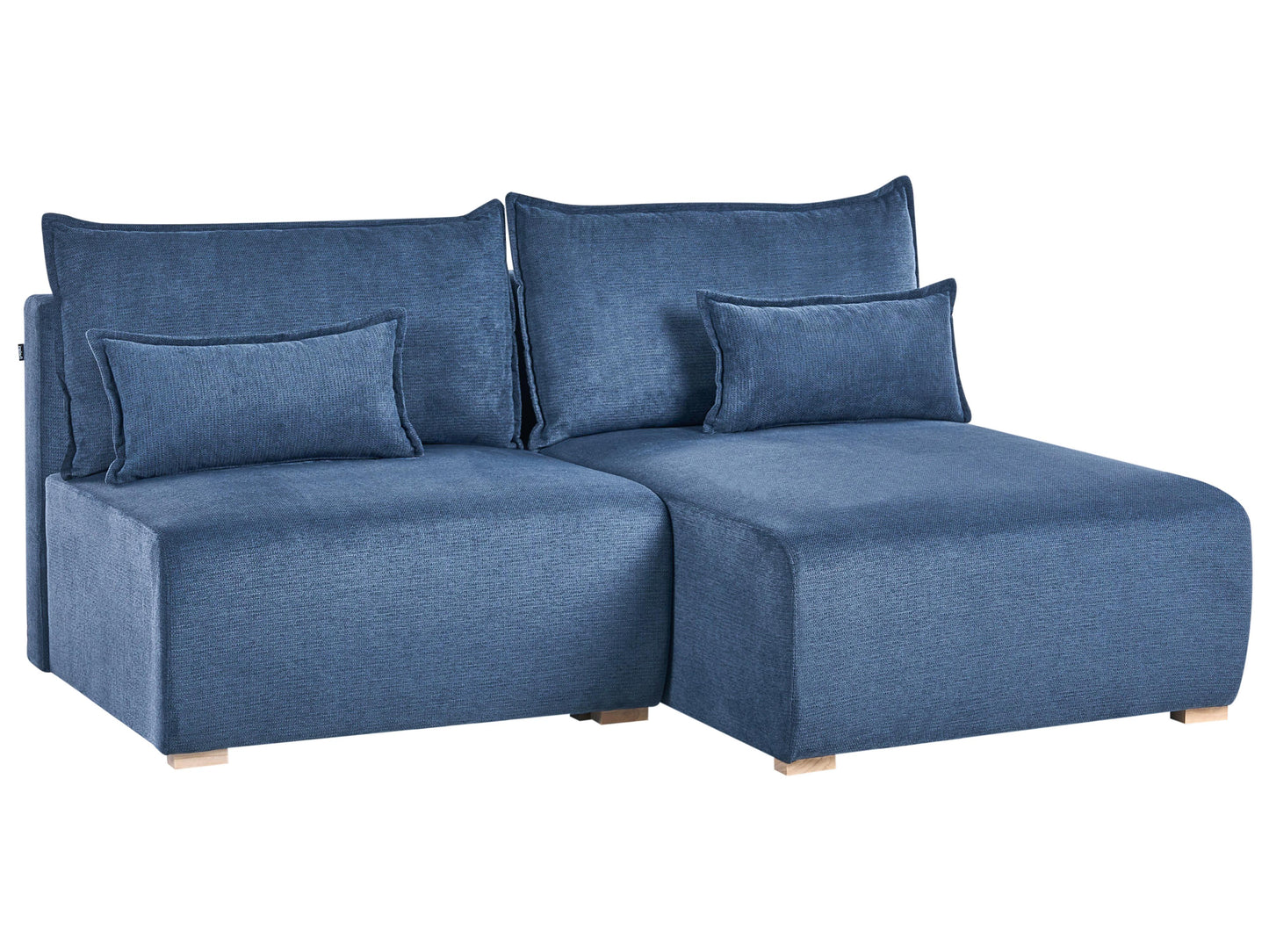  Modular Corner Sofa NERBO Fabric Blue Left Hand