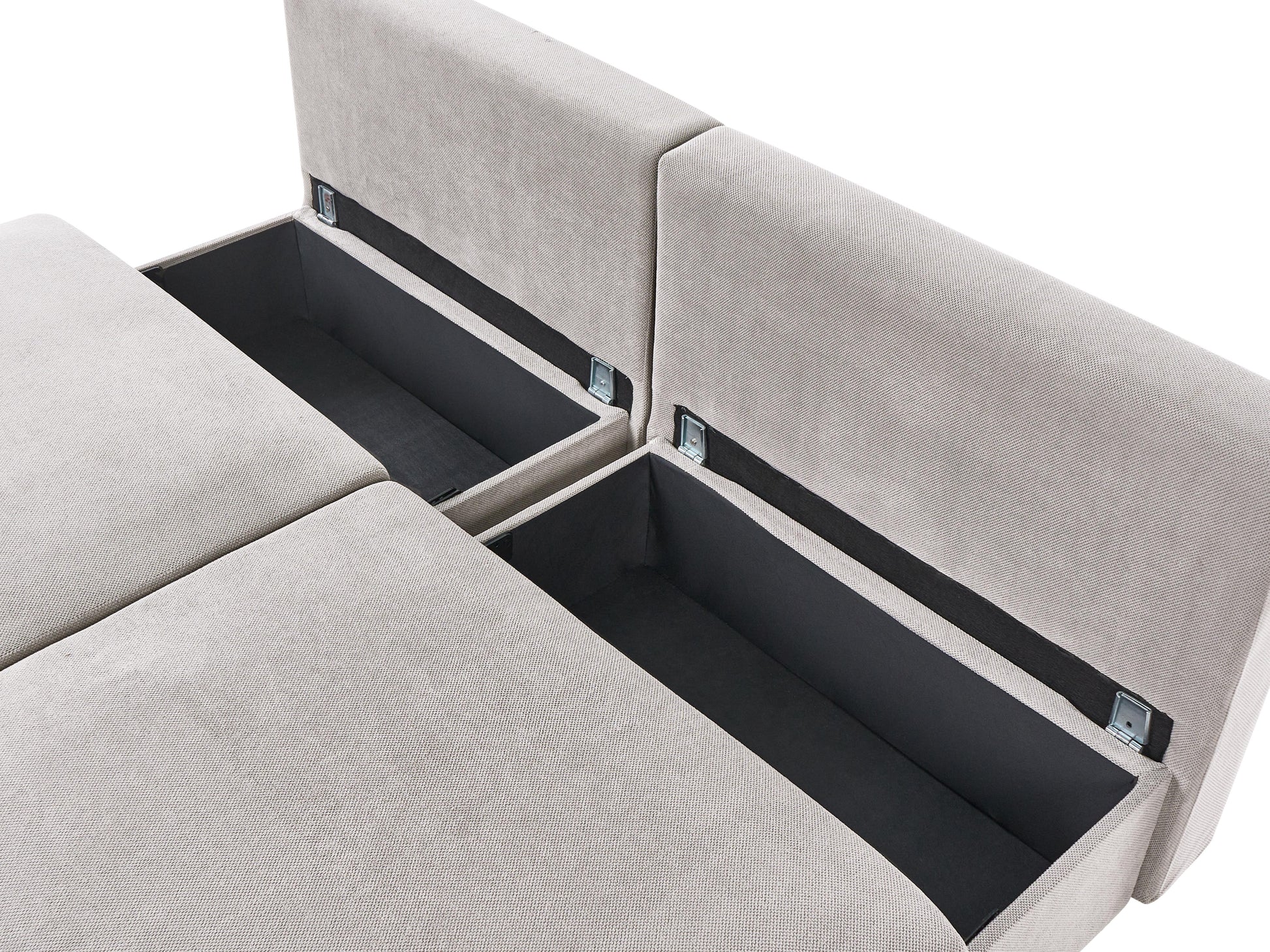  Modular Sofa 3 Seater NERBO Fabric Grey