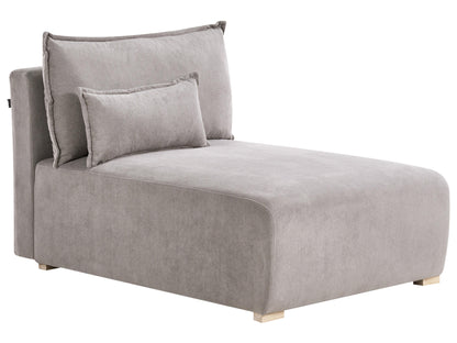  Modular Corner Sofa NERBO Fabric Grey Right Hand