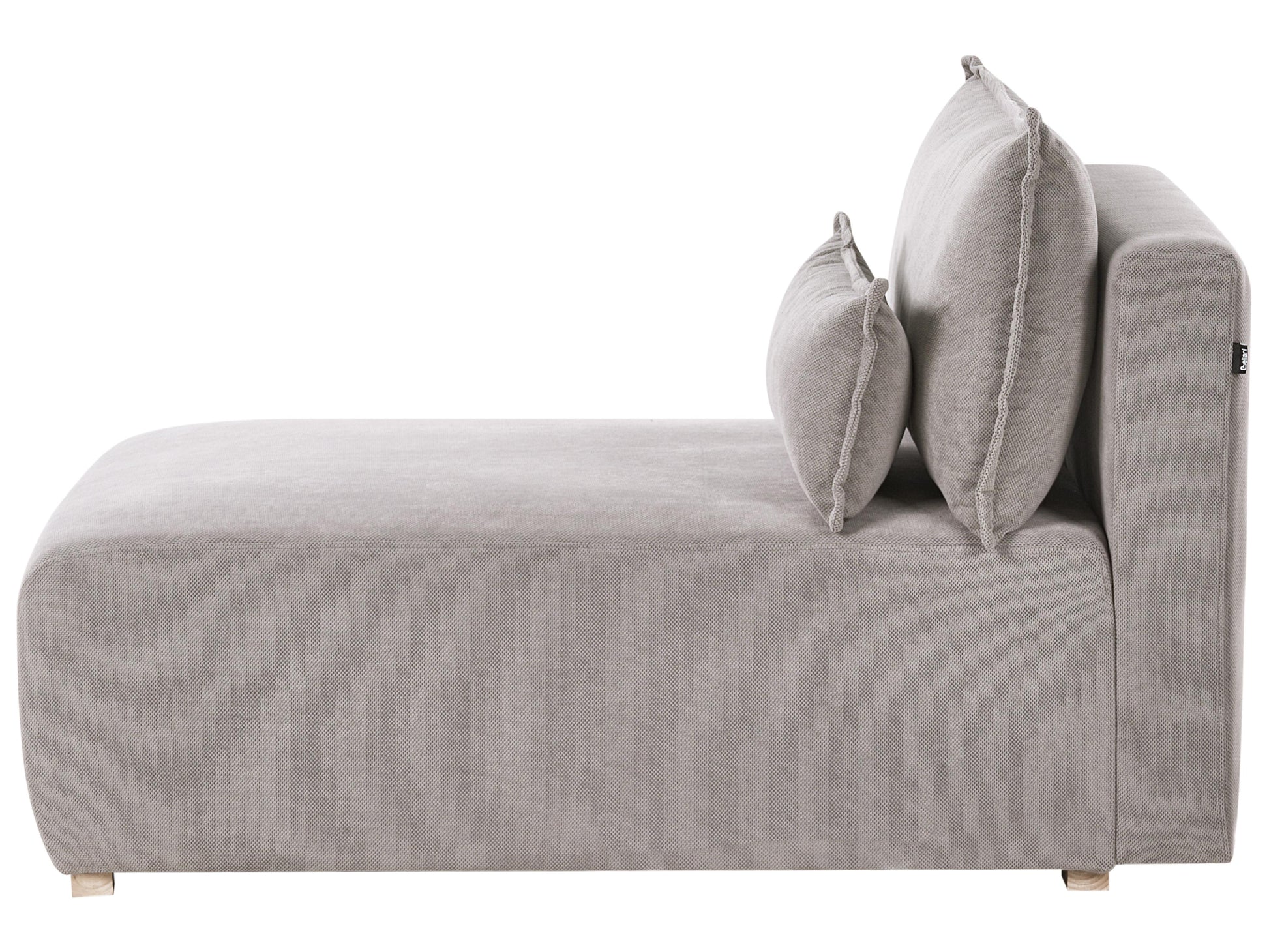  Modular Corner Sofa NERBO Fabric Grey Right Hand