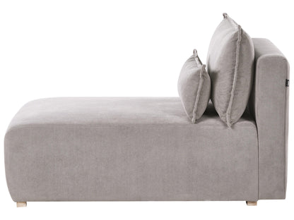  Modular Corner Sofa NERBO Fabric Grey Right Hand