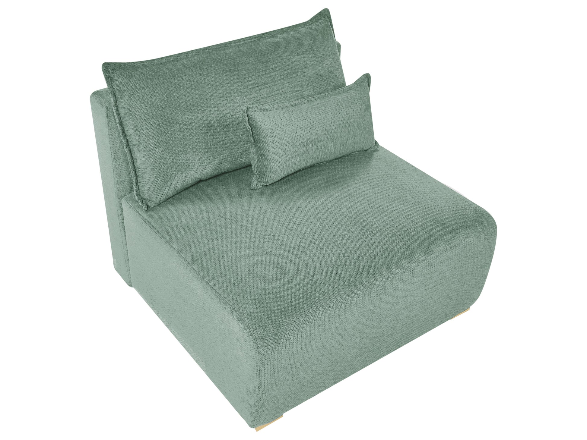  1-Seat Section NERBO Fabric Light Green