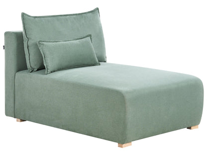  Modular Corner Sofa NERBO Fabric Light Green Right Hand