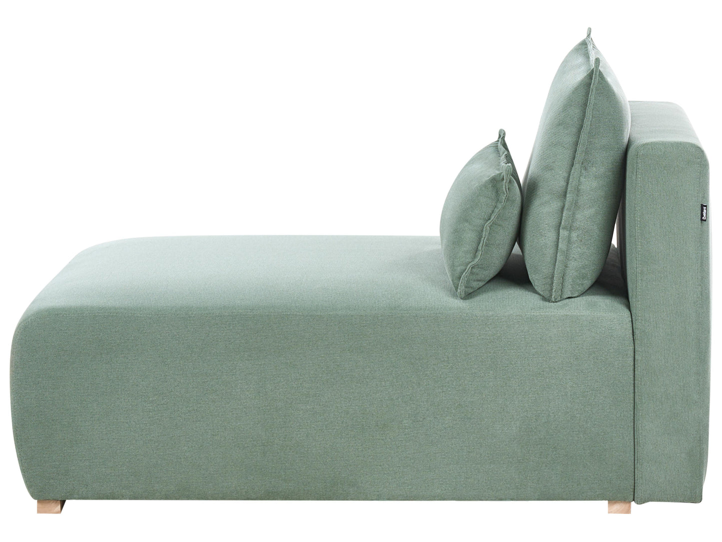  Modular Corner Sofa NERBO Fabric Light Green Left Hand