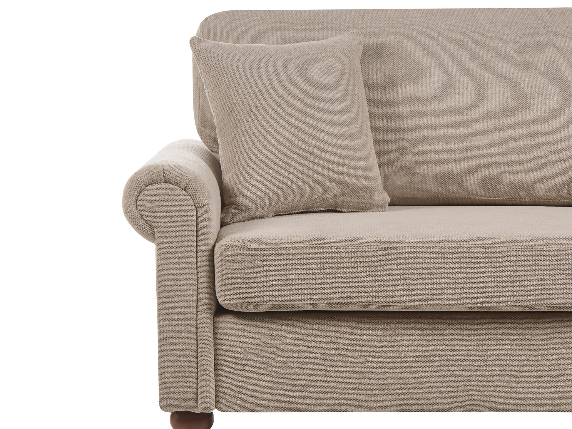  Living Room Set 5 Seater GINNERUP Fabric Taupe